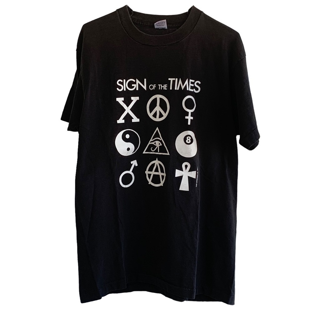 Vintage Tee Shirt Sign of the Times Size Large 1991